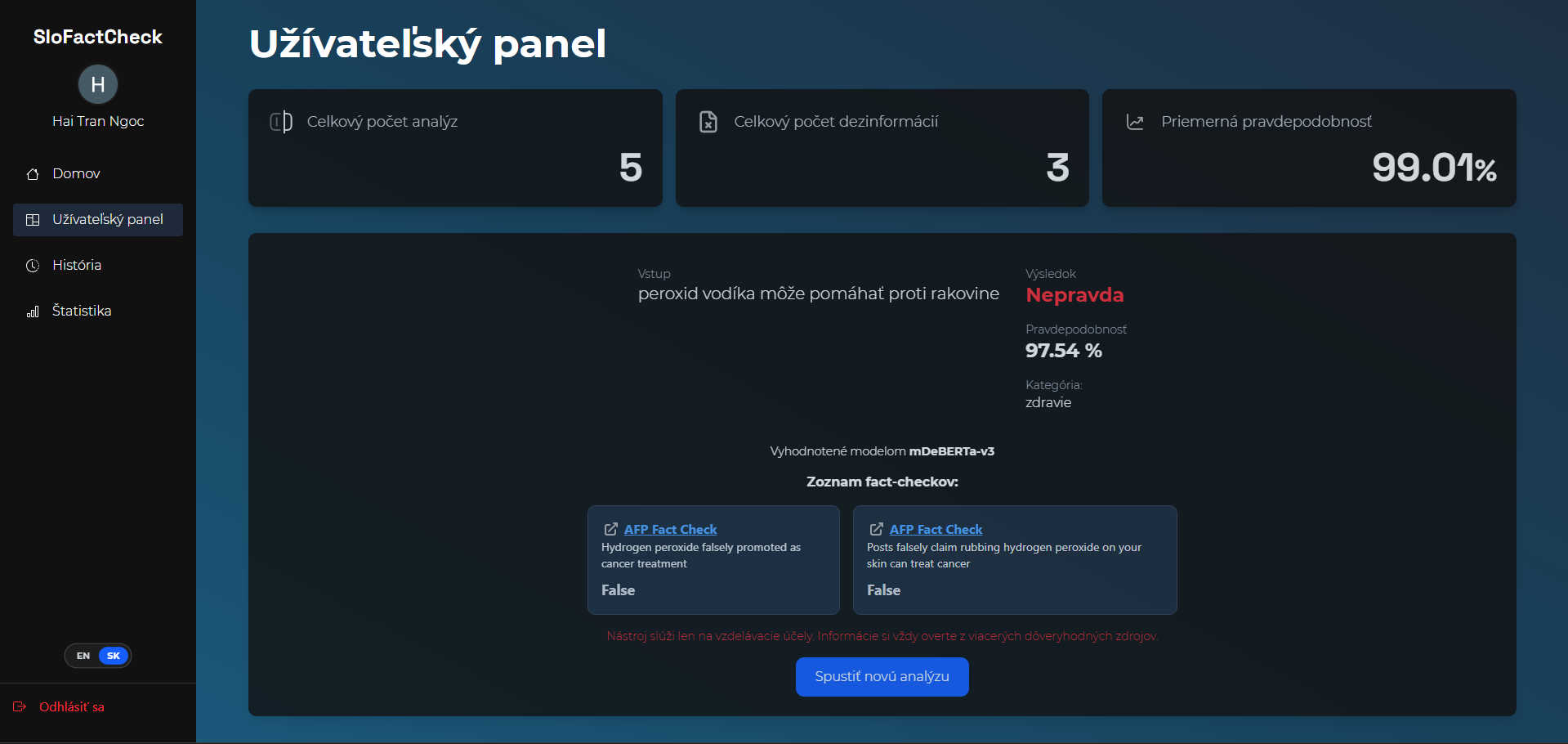 Project screenshot